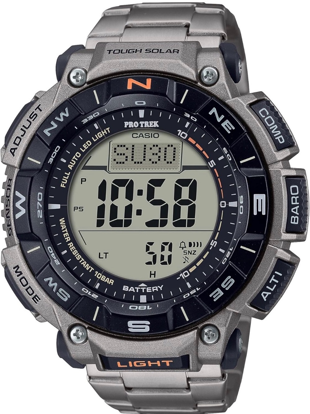 Casio Pro Trek Digital Watch — PRG340 titanium